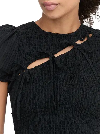 Hill House Home Women's The Gia Mini Nap Dress - Black | Thumbnail 5