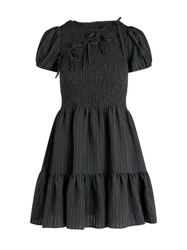 Hill House Home Women's The Gia Mini Nap Dress - Black | Thumbnail 1