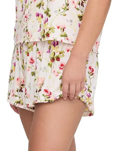 Hill House Home Women's The Audrey Shorts - Pink Bluebonnet | Thumbnail 3