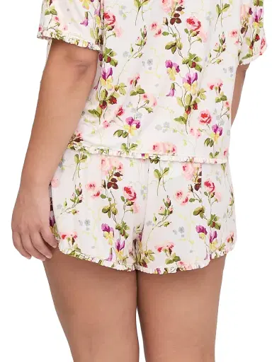 Hill House Home Women's The Audrey Shorts - Pink Bluebonnet | Thumbnail 4