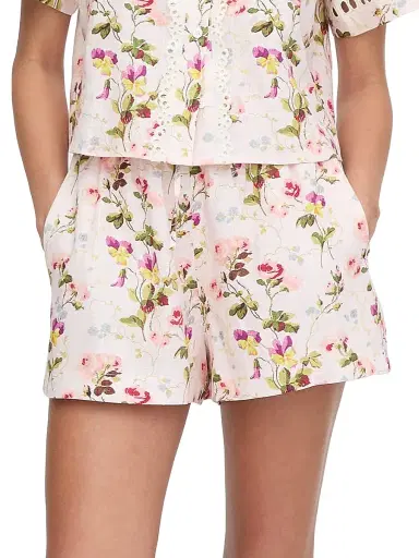Hill House Home Women's The Audrey Shorts - Pink Bluebonnet | Thumbnail 5
