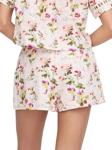 Hill House Home Women's The Audrey Shorts - Pink Bluebonnet | Thumbnail 7