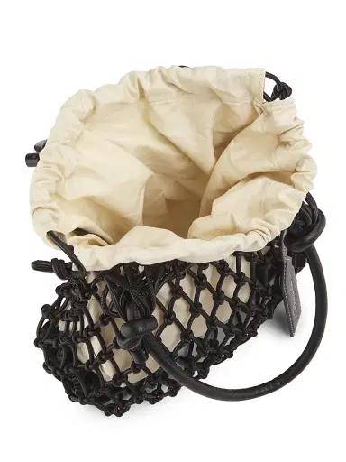 3.1 Phillip Lim Women's Mini Sac Macramé Drawstring Top Handle Bag - Black | Thumbnail 4