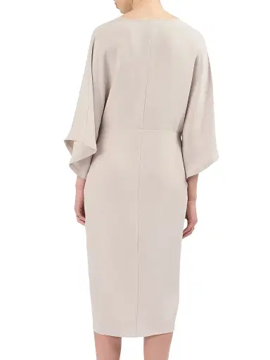 Careste Women's Olympia Gathered Dress - Dark White Sand | Thumbnail 4