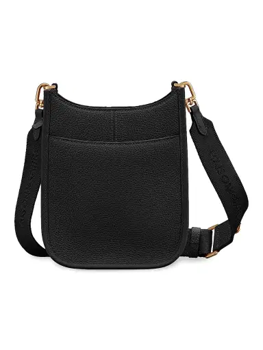 MAISON de SABRÉ Women's Mini Leather Saddle Bag - Black Caviar | Thumbnail 7