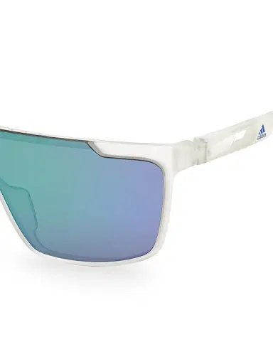 Adidas Men's Injected Shield Sunglasses - White | Thumbnail 3 Adidas Men's Injected Shield Sunglasses - White | Thumbnail 3