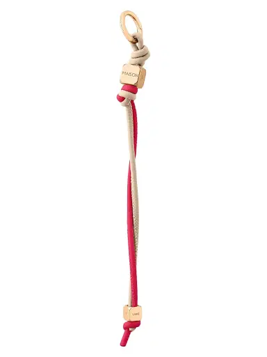 MAISON de SABRÉ Women's Leather Wristlet Charm - Saharan Fuchsia | Thumbnail 3