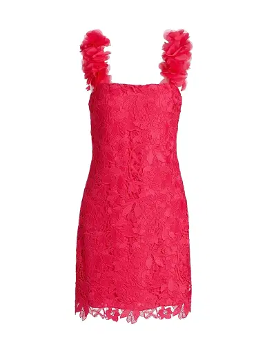 As It May Women's Emy Guipure Lace Organza-Strap Minidress | Thumbnail 1 As It May Women's Emy Guipure Lace Organza-Strap Minidress | Thumbnail 1