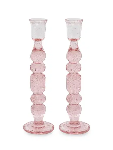 Juliska Provence Candlesticks 2-Piece Set - Pink Small | Thumbnail 6