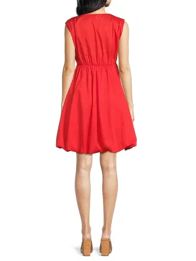 Harshman Women's Arla Cotton Bubble Hem Dress - Poppy Red - Size Large | Thumbnail 5 Harshman Women's Arla Cotton Bubble Hem Dress - Poppy Red - Size Large | Thumbnail 5