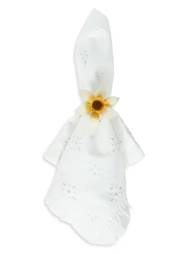 Juliska Meadow Walk Daffodil Napkin Ring - Yellow | Thumbnail 2