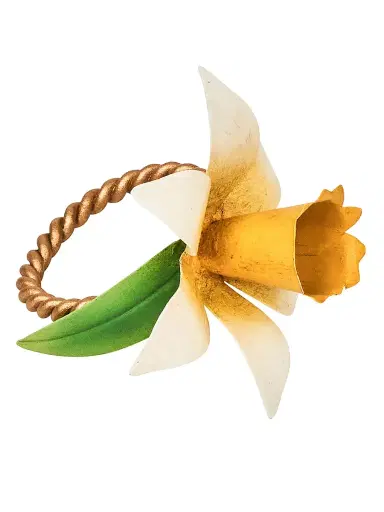 Juliska Meadow Walk Daffodil Napkin Ring - Yellow | Thumbnail 3