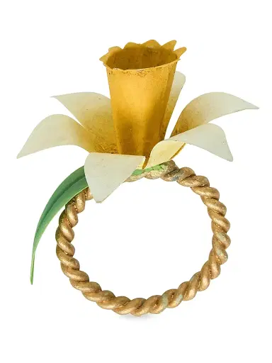 Juliska Meadow Walk Daffodil Napkin Ring - Yellow | Thumbnail 4