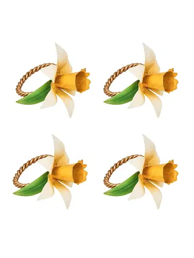 Juliska Meadow Walk Daffodil Napkin Ring - Yellow | Thumbnail 1