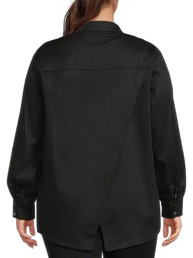 Harshman Women's Plus Franklin Shirt - Black | Thumbnail 5
