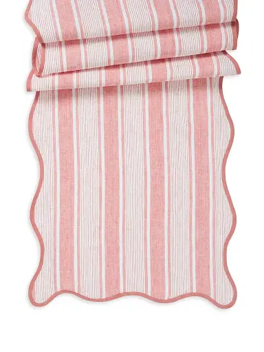 Juliska Cabana Stripe Table Runner - Pink | Thumbnail 1