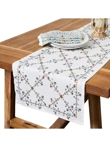 Juliska Villa Seville Table Runner - Blue | Thumbnail 2