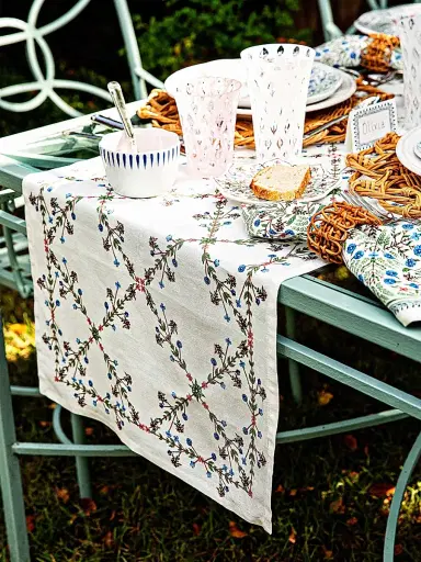 Juliska Villa Seville Table Runner - Blue | Thumbnail 3