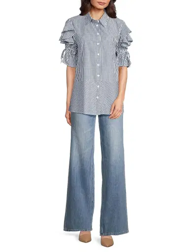 Harshman Women's Tiarna Ruffle-Sleeve Shirt | Thumbnail 2 Harshman Women's Tiarna Ruffle-Sleeve Shirt | Thumbnail 2