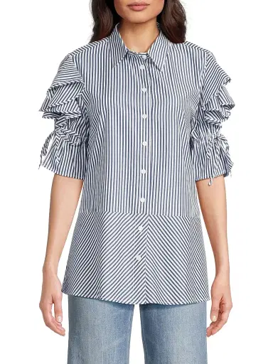 Harshman Women's Tiarna Ruffle-Sleeve Shirt | Thumbnail 3 Harshman Women's Tiarna Ruffle-Sleeve Shirt | Thumbnail 3