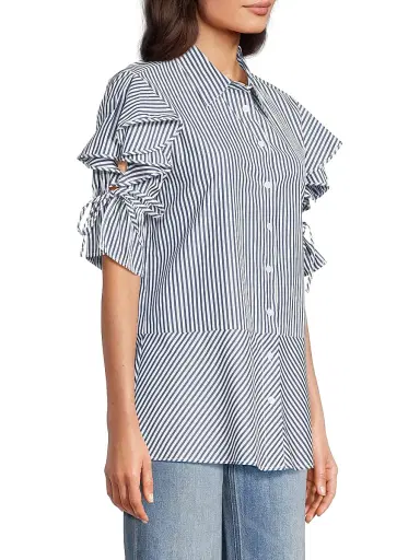 Harshman Women's Tiarna Ruffle-Sleeve Shirt | Thumbnail 4 Harshman Women's Tiarna Ruffle-Sleeve Shirt | Thumbnail 4