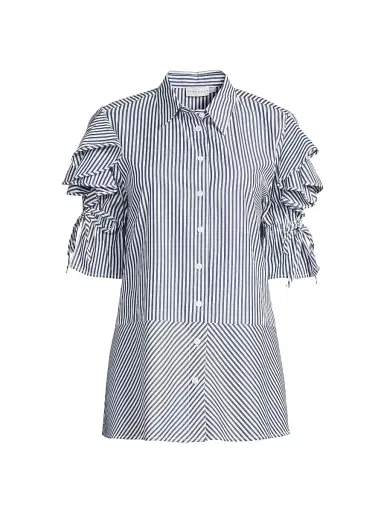 Harshman Women's Tiarna Ruffle-Sleeve Shirt | Thumbnail 1 Harshman Women's Tiarna Ruffle-Sleeve Shirt | Thumbnail 1