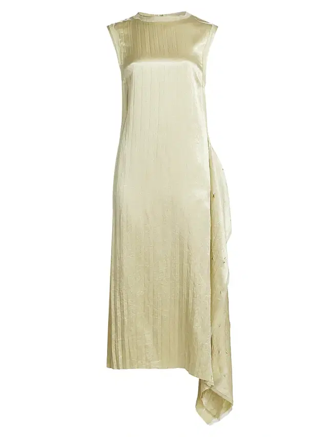 Jason Wu Collection Women's Crinkled Satin Laser-Cut Shift Dress - Pistachio