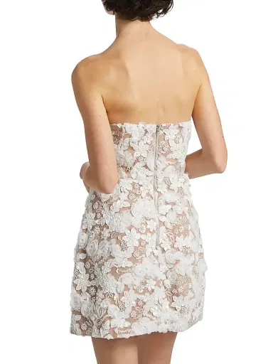Elliatt Women's Vonni Floral Lace Strapless Minidress | Thumbnail 5