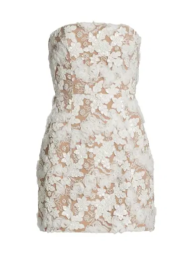 Elliatt Women's Vonni Floral Lace Strapless Minidress | Thumbnail 1