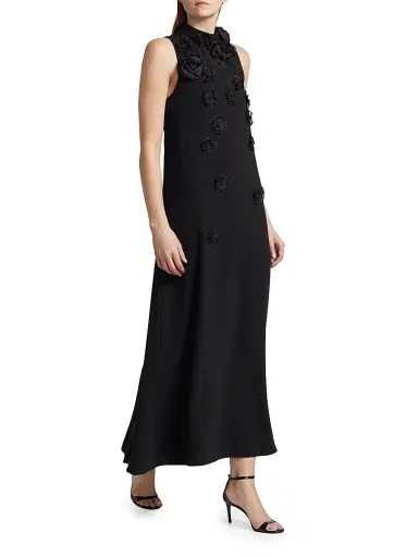 Elliatt Women's Lilydale Rosette Maxi Dress - Black | Thumbnail 2