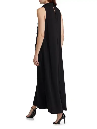 Elliatt Women's Lilydale Rosette Maxi Dress - Black | Thumbnail 5