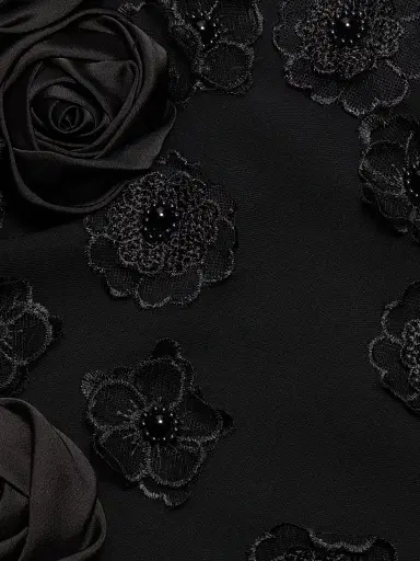 Elliatt Women's Lilydale Rosette Maxi Dress - Black | Thumbnail 7