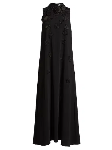 Elliatt Women's Lilydale Rosette Maxi Dress - Black | Thumbnail 1