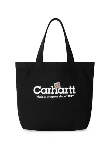 Carhartt WIP Men's Graphic Canvas Tote Bag - Black | Thumbnail 1