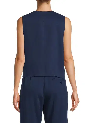 Masai Copenhagen Women's Jordyn Buttoned Waistcoat - Sargasso Sea | Thumbnail 5