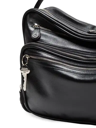 Acne Studios Women's Camero Party Leather Shoulder Bag - Black | Thumbnail 4 Acne Studios Women's Camero Party Leather Shoulder Bag - Black | Thumbnail 4