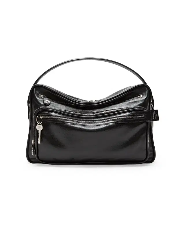Women's Camero Party Leather Shoulder Bag - Black