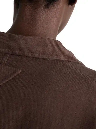 Prada Women's Single-Breasted Old Double Cotton Jacket - Brown | Thumbnail 5