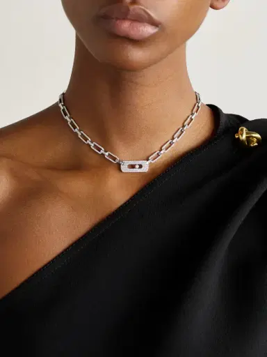 Messika My Move 18-karat White Gold Diamond Necklace | Thumbnail 2 Messika My Move 18-karat White Gold Diamond Necklace | Thumbnail 2