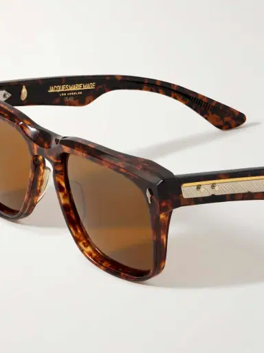 Jacques Marie Mage Wesley D-frame Tortoiseshell Acetate Sunglasses | Thumbnail 4