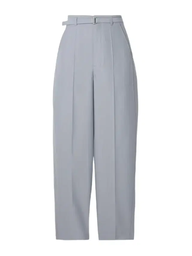Belted Woven Straight-leg Pants