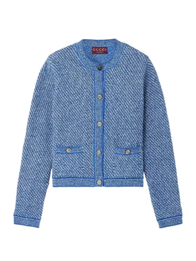 Striped Cotton-blend Bouclé Cardigan