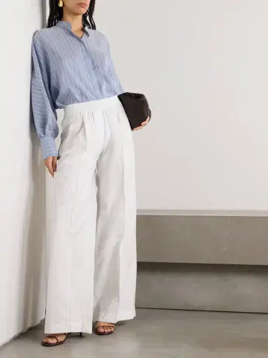 Brunello Cucinelli Striped Silk Shirt | Thumbnail 2 Brunello Cucinelli Striped Silk Shirt | Thumbnail 2