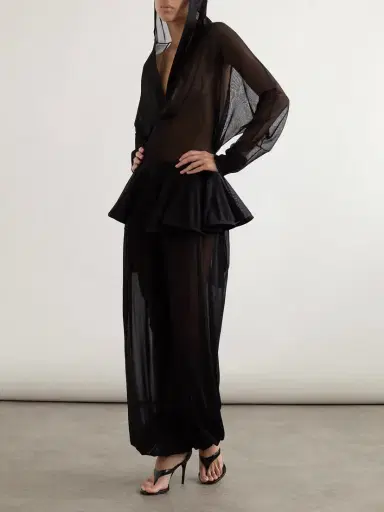 Alaïa Hooded Jersey Bodysuit | Thumbnail 2