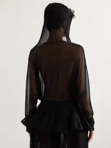 Alaïa Hooded Jersey Bodysuit | Thumbnail 4