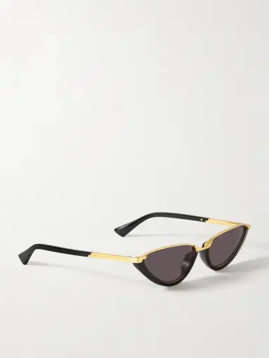 Bottega Veneta Eyewear Cat-eye Acetate And Gold-tone Sunglasses | Thumbnail 3