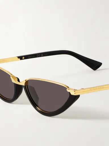 Bottega Veneta Eyewear Cat-eye Acetate And Gold-tone Sunglasses | Thumbnail 4