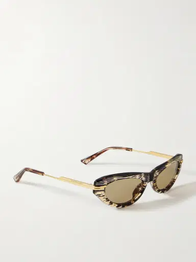 Bottega Veneta Eyewear Cat-eye Acetate And Gold-tone Sunglasses | Thumbnail 3 Bottega Veneta Eyewear Cat-eye Acetate And Gold-tone Sunglasses | Thumbnail 3