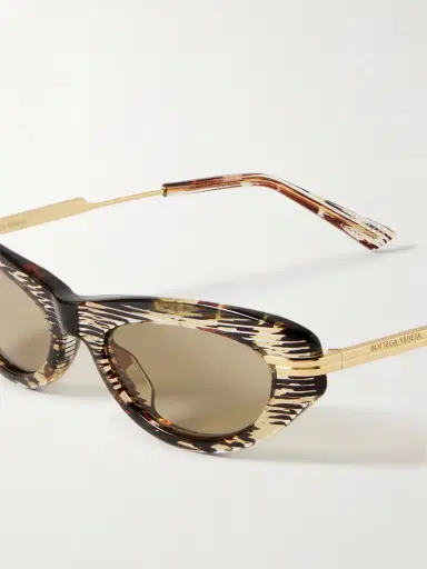 Bottega Veneta Eyewear Cat-eye Acetate And Gold-tone Sunglasses | Thumbnail 4 Bottega Veneta Eyewear Cat-eye Acetate And Gold-tone Sunglasses | Thumbnail 4