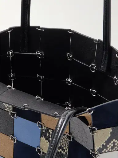 Khaite Emma Embellished Paneled Leather And Suede Shoulder Bag | Thumbnail 5